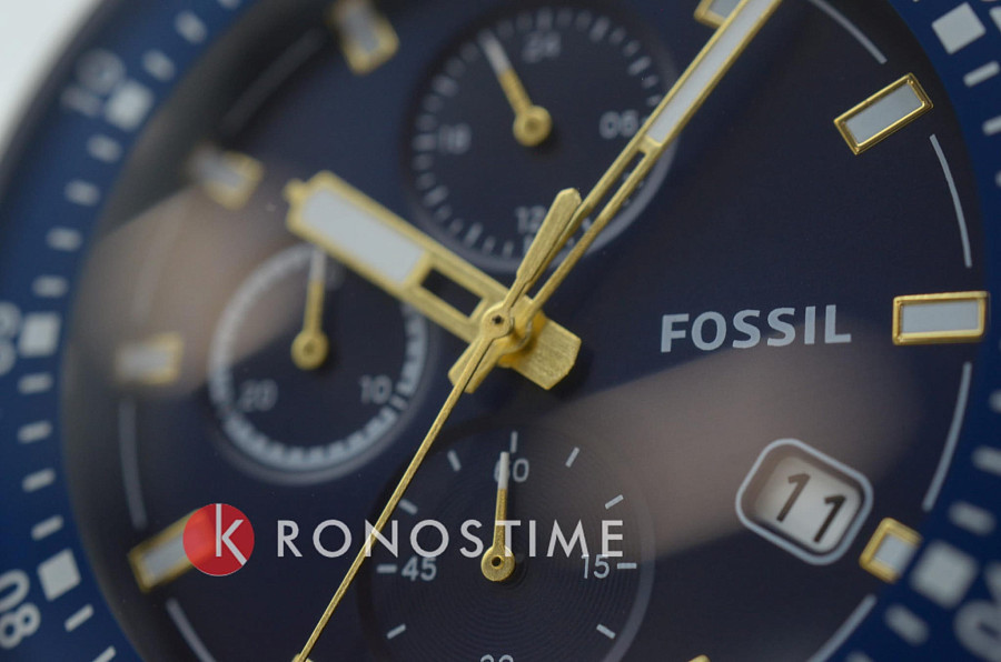Часы Fossil Dillinger FS5675 — кварцевые, сталь металл