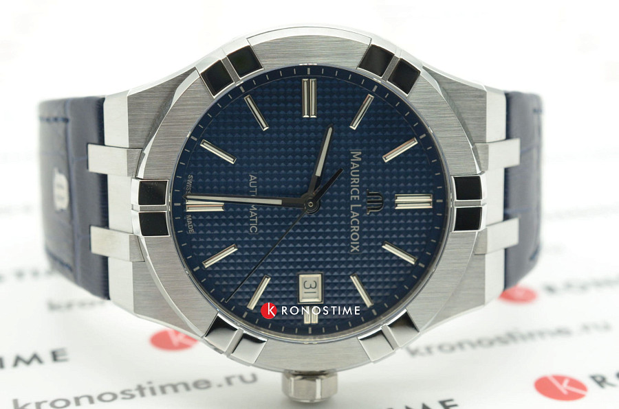 Часы Maurice Lacroix Aikon Automatic AI6008-SS001-430-1 — кожаный, мужские