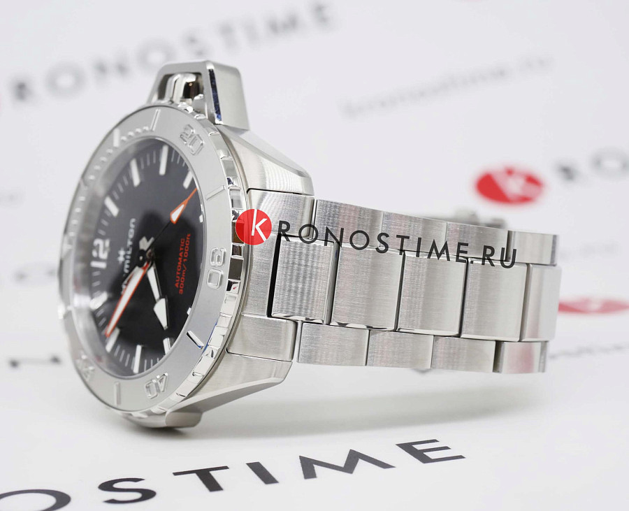Часы Hamilton Khaki Navy Frogman Auto H77815130 — механические, Швейцария, мужские