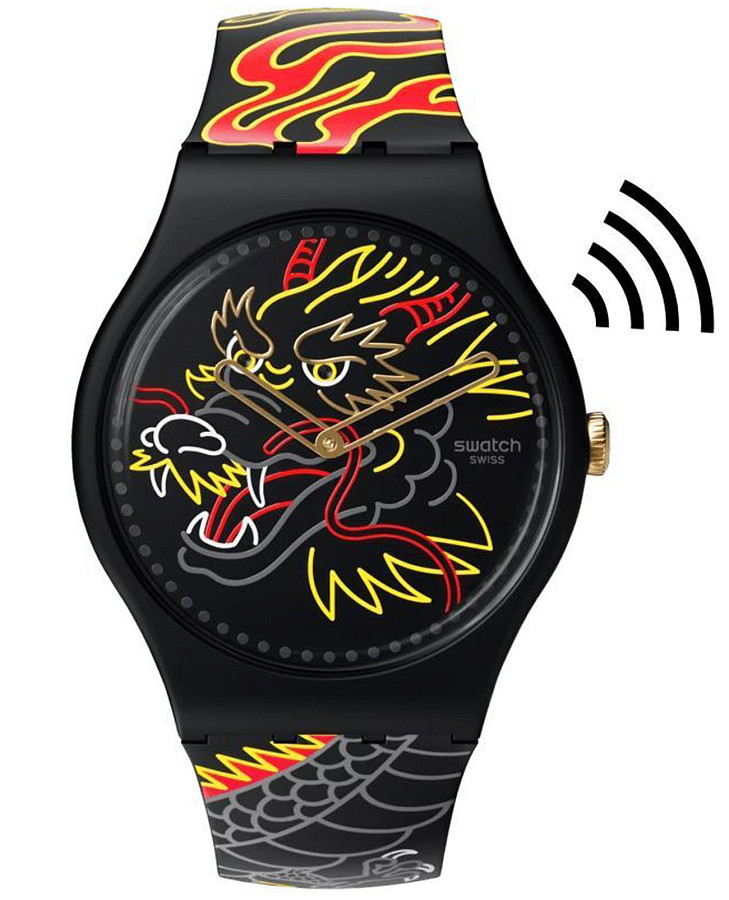 Часы Swatch New Gent Biosourced Swatch Pay! SO29Z137-5300 — мужские, цветной