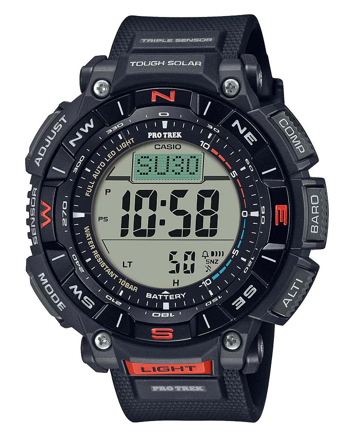 Часы Casio Pro Trek PRG-340-1DR (PRG-340-1E) — мужские, серый