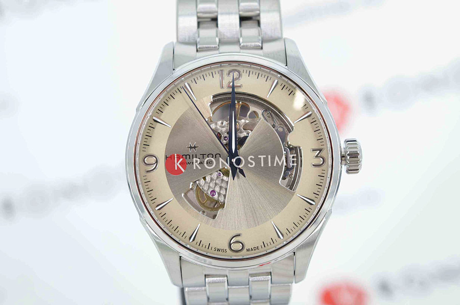 Часы Hamilton Jazzmaster Open Heart Auto H32705121 — механические, сталь металл