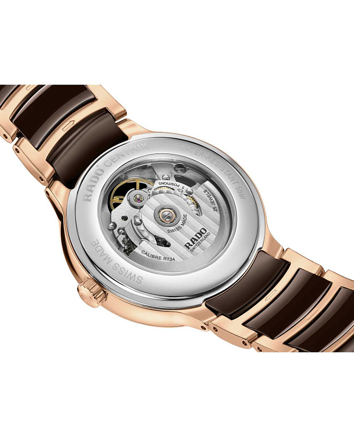 Часы Rado Centrix Automatic Diamonds Open Heart R30028902 — женские, двухцветный