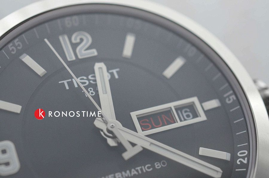 Часы Tissot PRC 200 Powermatic 80 T055.430.11.057.00 — механические, сталь металл