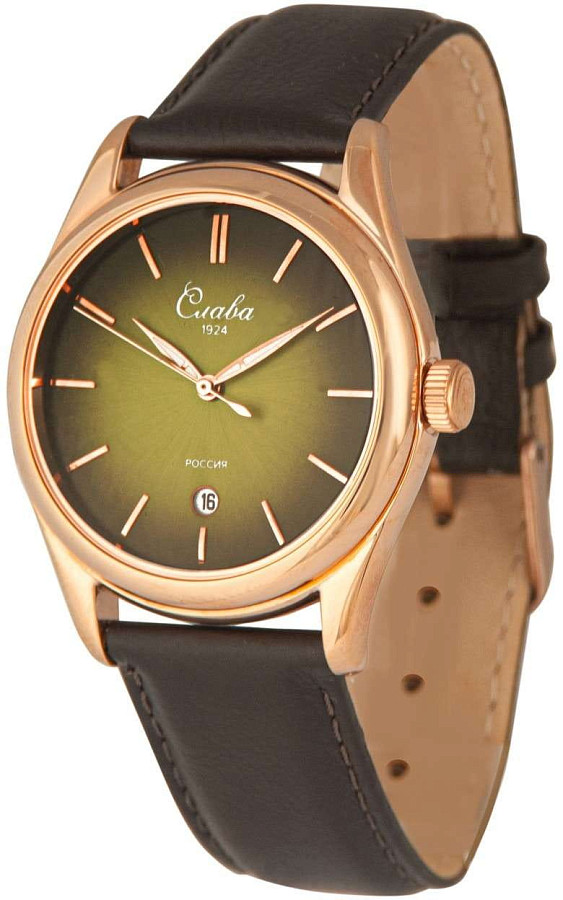 Часы Слава Сенат 2493523/300-2115 — кварцевые, металл сталь