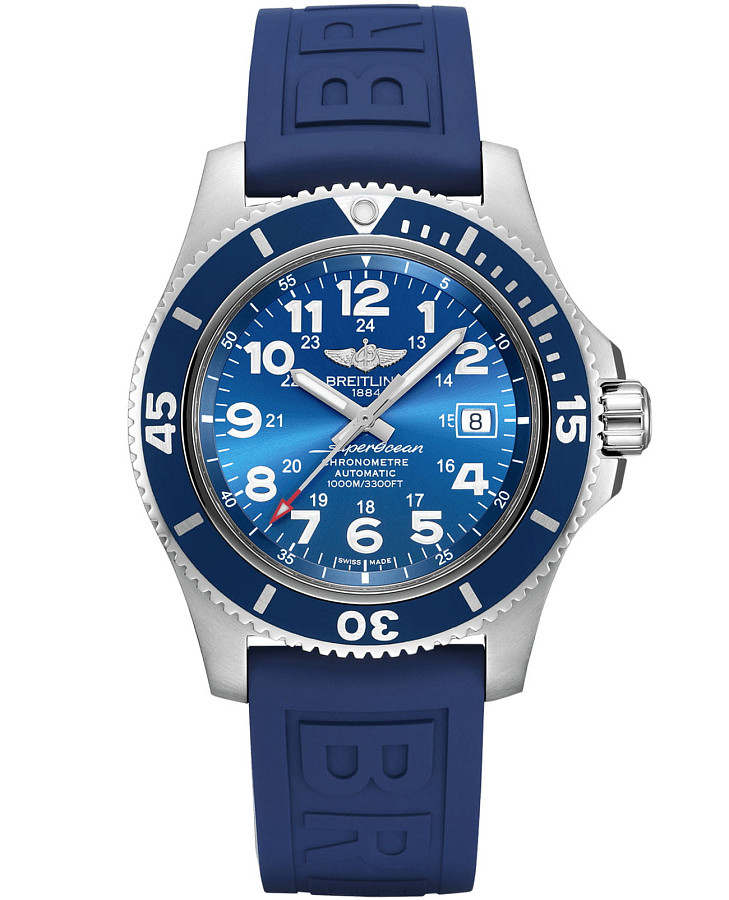 Часы Breitling Superocean II 44 A17392D81C1S1 — мужские, голубой