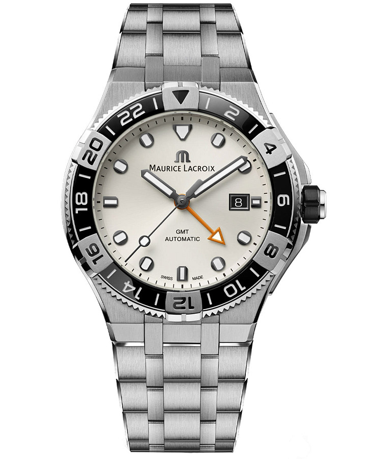 Часы Maurice Lacroix Aikon Venturer GMT AI6158-SS002-130-1 — мужские, бежевый