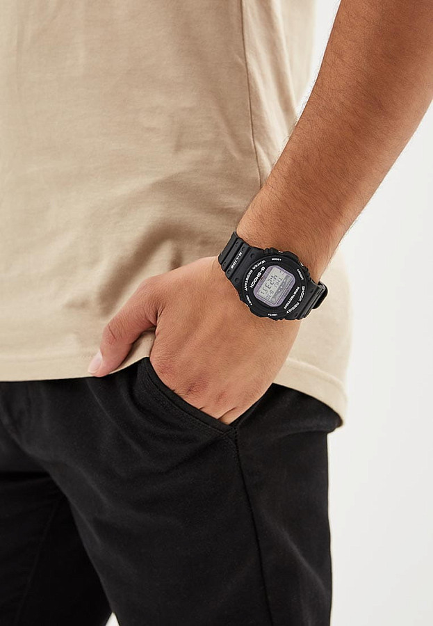 Часы Casio Collection W-218H-1AVDF (W-218H-1A) — кварцевые, пластик