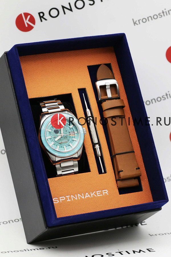 Часы Spinnaker Fleuss SP-5118-44 — голубой, механические