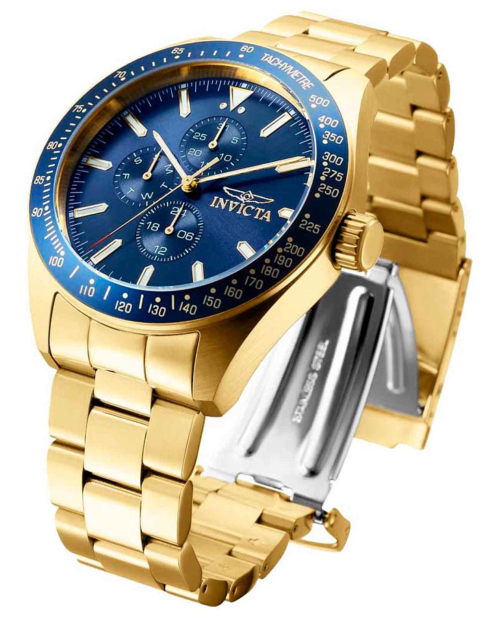 Часы Invicta Aviator IN38967 — нержавеющая сталь с ip-покрытием, мужские