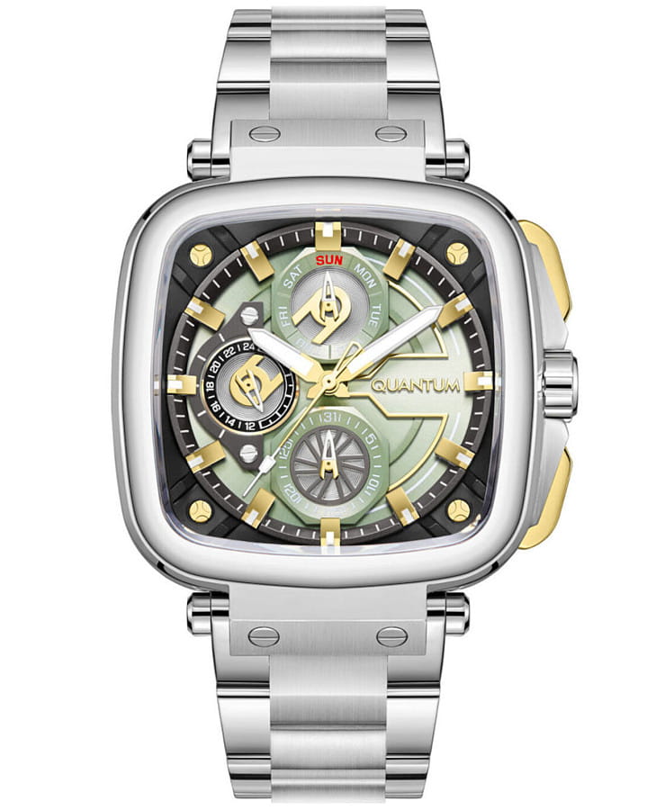Часы Quantum Powertech PWG1092.371 — мужские, зеленый