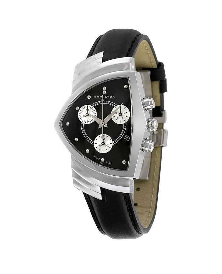 Часы Hamilton Ventura Chrono Quartz H24412732 — кварцевые, сталь