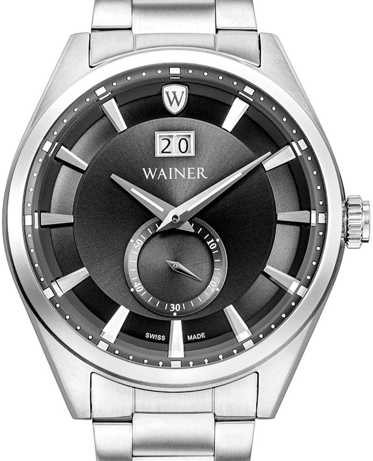 Часы Wainer Classic WA.17000-A — кварцевые, металл сталь