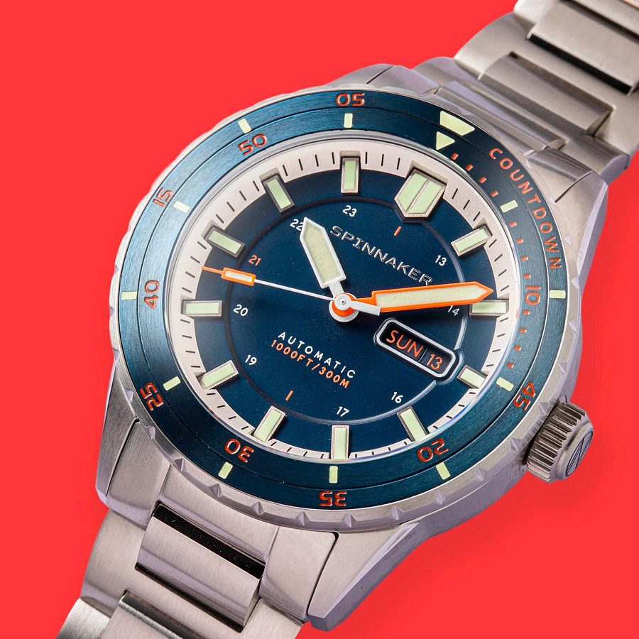 Часы Spinnaker Hass SP-5099-44 — нержавеющая сталь, мужские