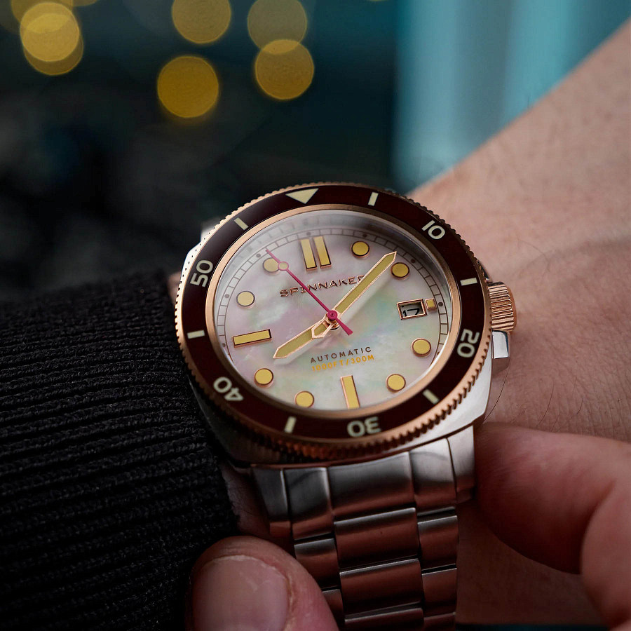 Часы Spinnaker Hull Pearl Diver Automatic Limited Edition SP-5106-55 — нержавеющая сталь, мужские