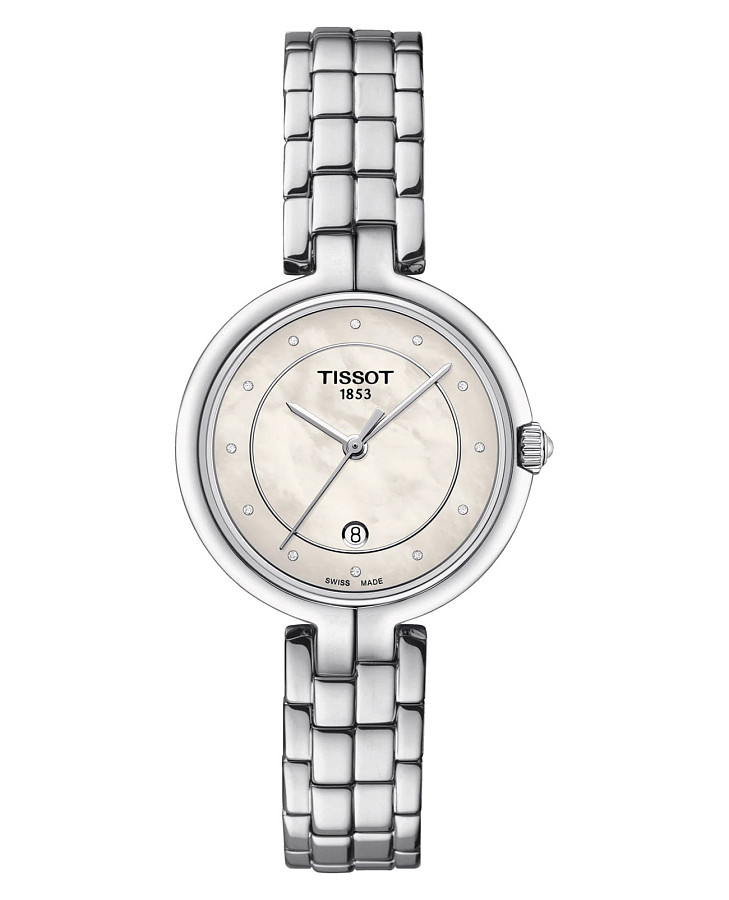 Часы Tissot Flamingo T094.210.11.116.01 — женские, перламутровый