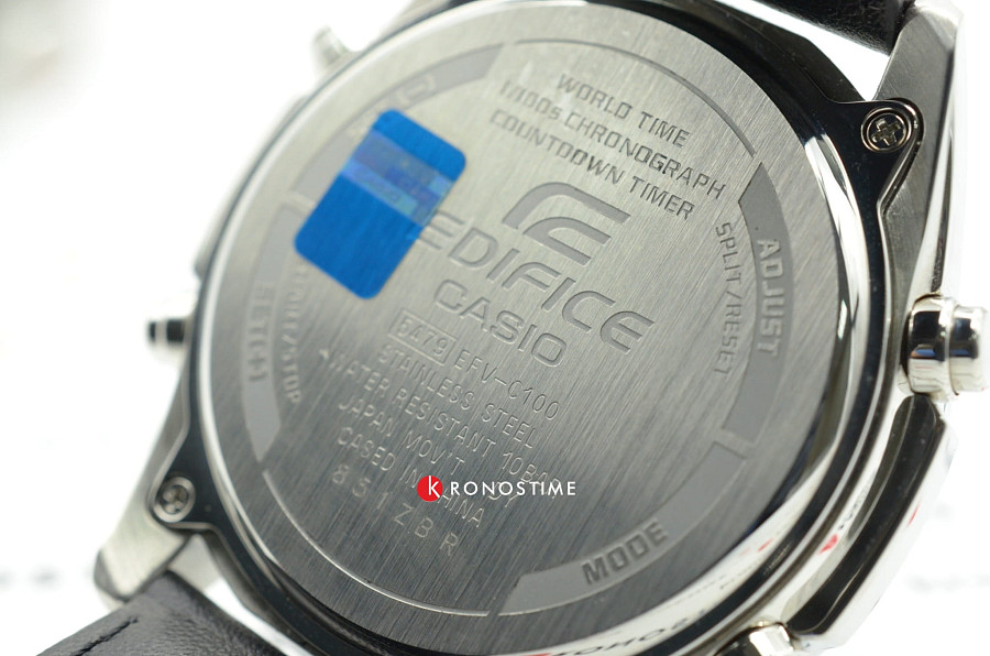 Часы Casio Edifice EFV-C100L-1AVDF (EFV-C100L-1A) — кварцевые, Япония, мужские