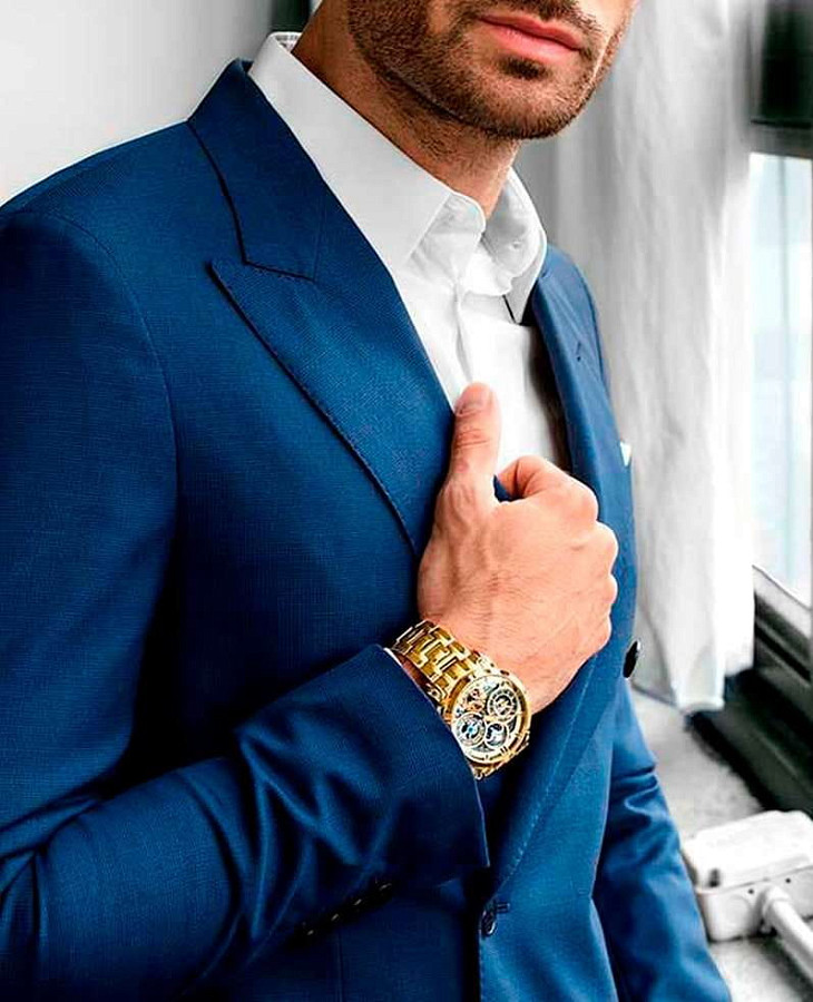 Часы Stuhrling Luciano 371B.03 — золотой, сталь металл