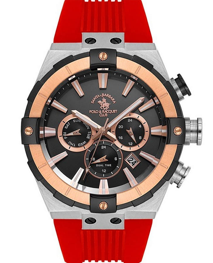 Часы Santa Barbara Polo & Racquet Club Prive SB.1.10510-7 — мужские, черный