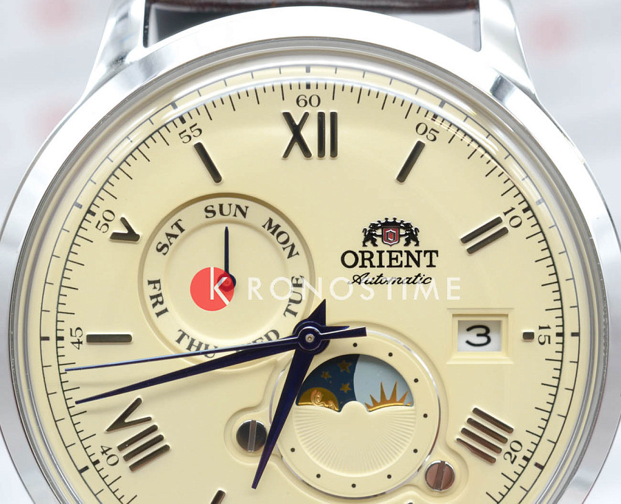 Часы Orient Sun & Moon RA-AK0803Y (RN-AK0803Y) — металл сталь, Япония
