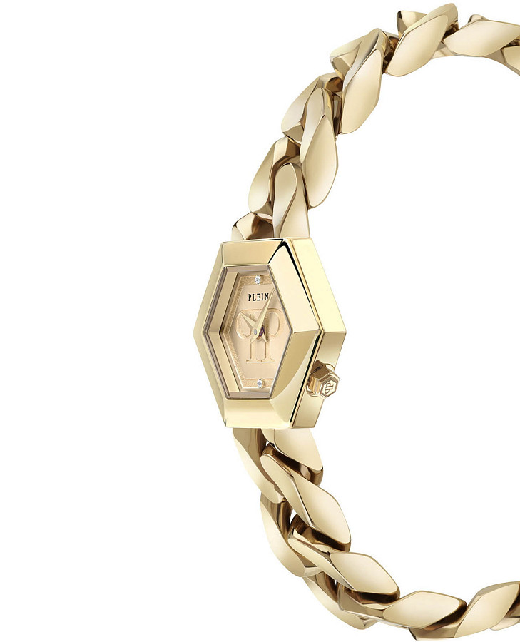 Часы Philipp Plein The Hexagon Groumette PWWBA0323 — нержавеющая сталь с ip-покрытием, женские