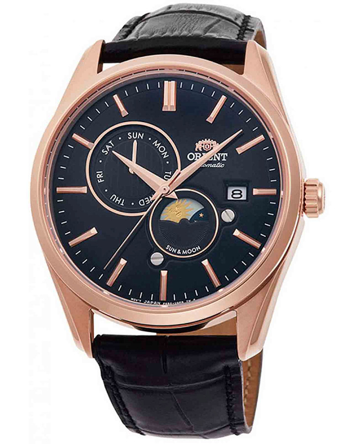 Часы Orient Sun & Moon RA-AK0304B (RN-AK0304B) — мужские, черный