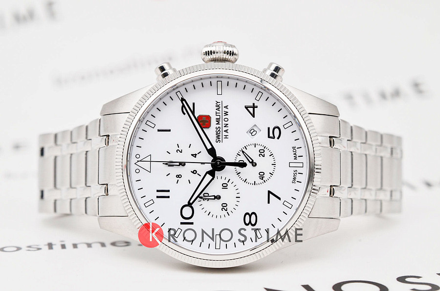Часы Swiss Military Hanowa SMWGI0005701-SET — кварцевые, металл сталь