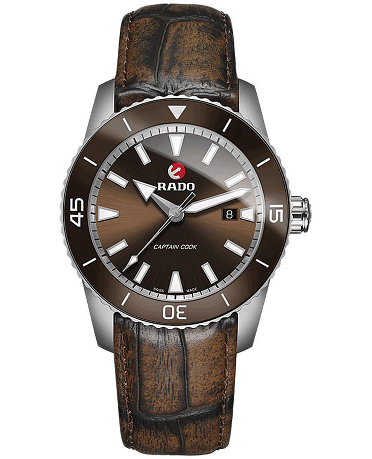 Часы Rado Captain Cook Automatic R32501305 — мужские, коричневый
