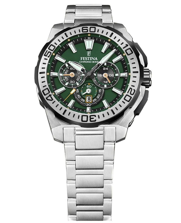 Часы Festina Chrono Bike F20724/3 — кварцевые, металл сталь