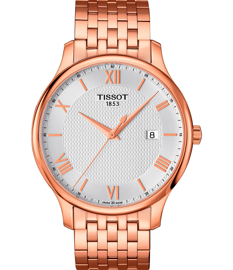 Часы Tissot Tradition T063.610.33.038.00 — мужские, серебристый