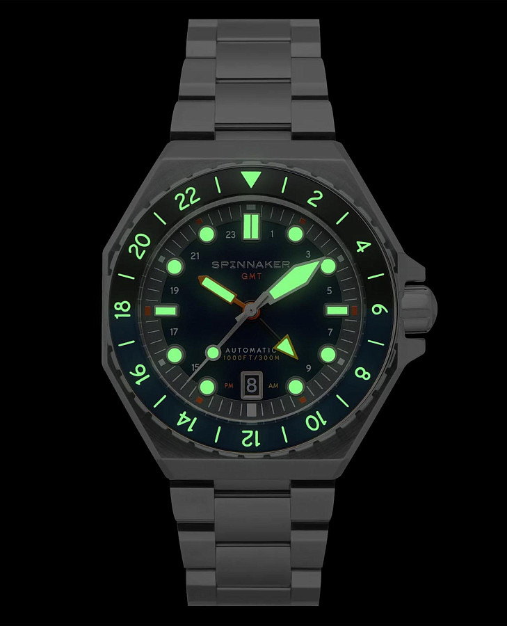 Часы Spinnaker Dumas GMT SP-5119-22 — сталь металл, Англия