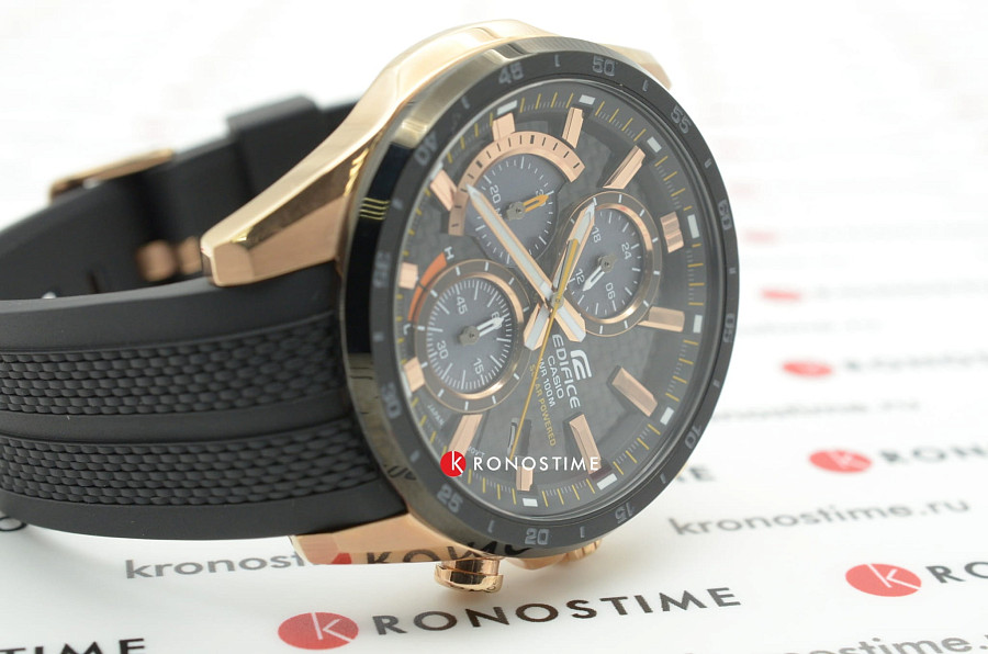 Часы Casio Edifice EQS-900PB-1A — кварцевые, сталь металл