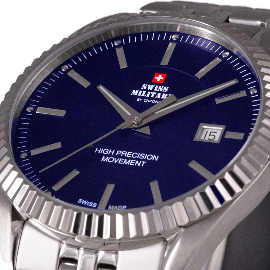 Часы Swiss Military by Chrono Сверхточные SM34065.03 — синий, металл