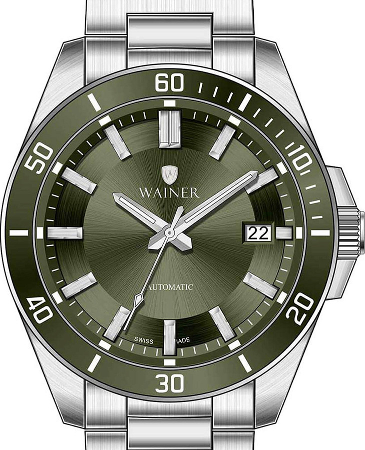 Часы Wainer Classic WA.25540-D — механические, сталь