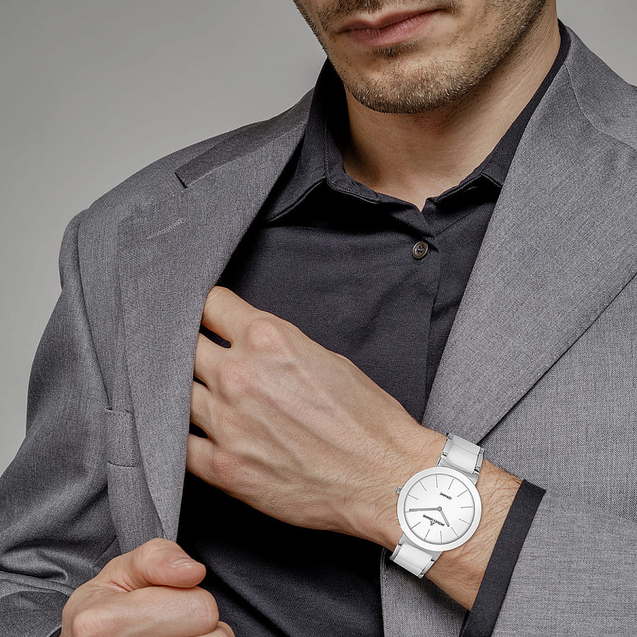 Часы Jacques Lemans High Tech Ceramic 42-8B — кварцевые, сталь металл