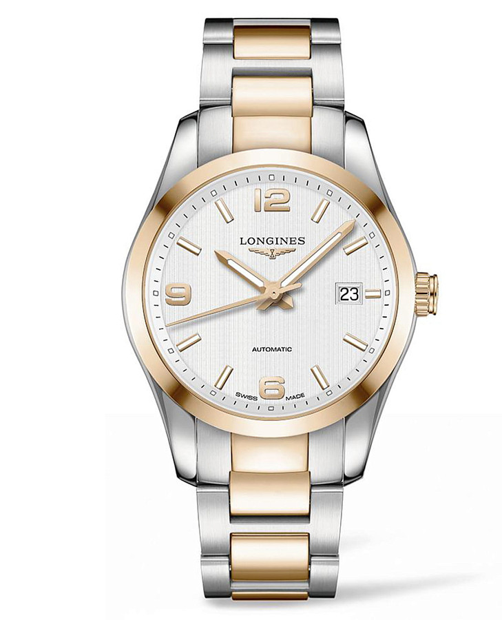 Часы Longines Conquest Collection L2.785.5.76.7 — мужские, белый