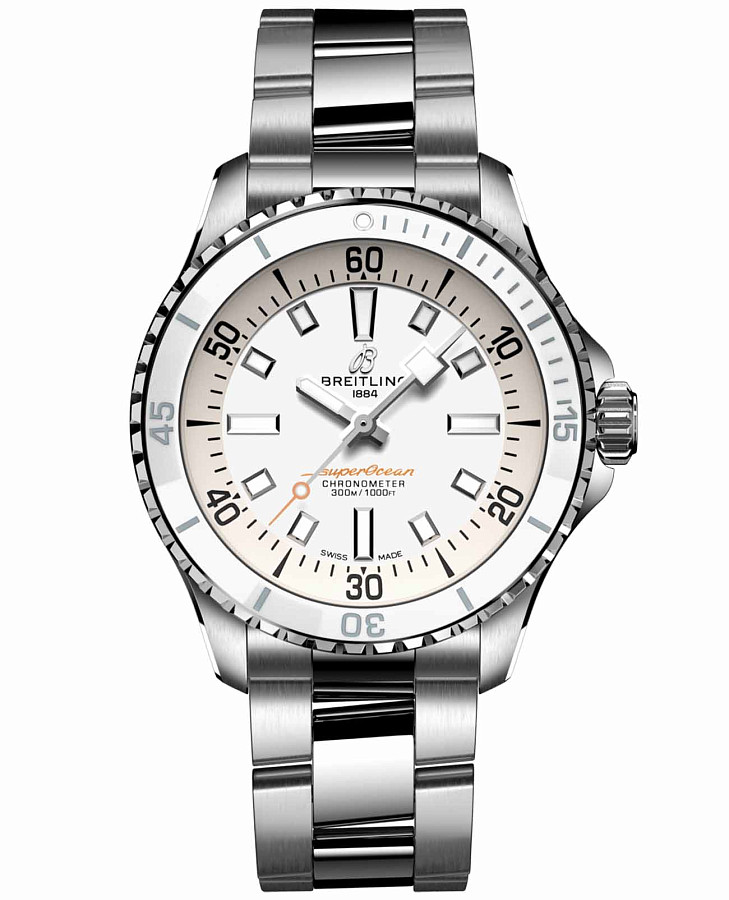 Часы Breitling Superocean Automatic 36 A17377211A1A1 — мужские, белый