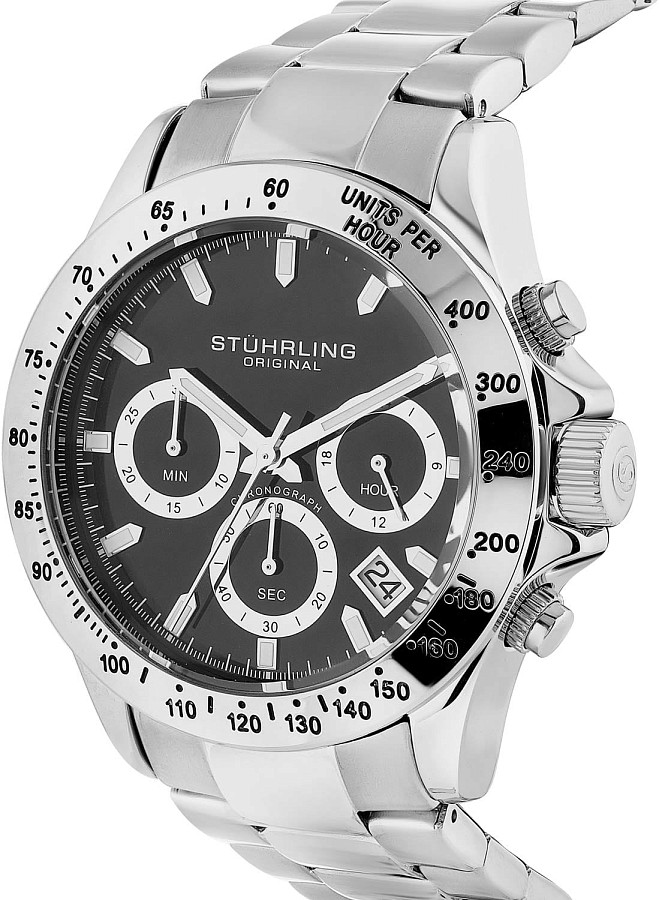 Часы Stuhrling Monaco 3960.1 — кварцевые, сталь металл
