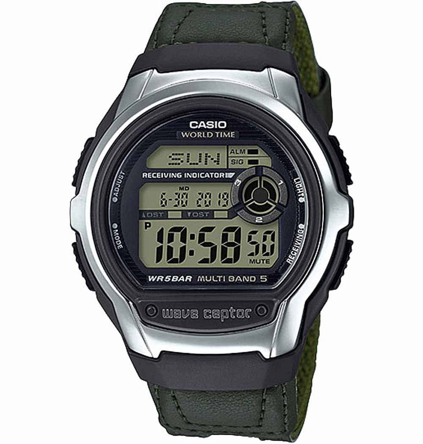 Часы Casio Illuminator WV-M60B-3A — мужские, серый