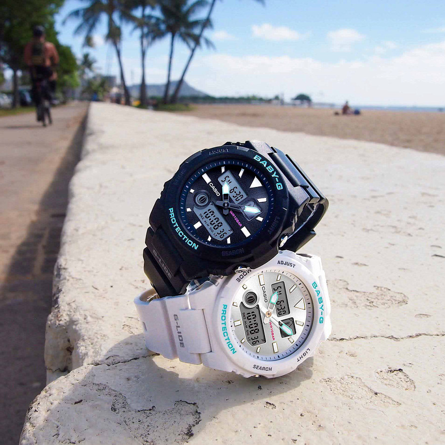 Часы Casio Baby-G BAX-100-1A — черный, кварцевые