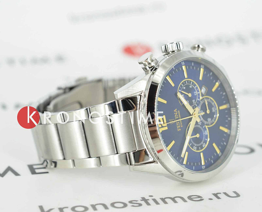 Часы Festina Timeless Chrono F20343/2 — металл сталь, Испания