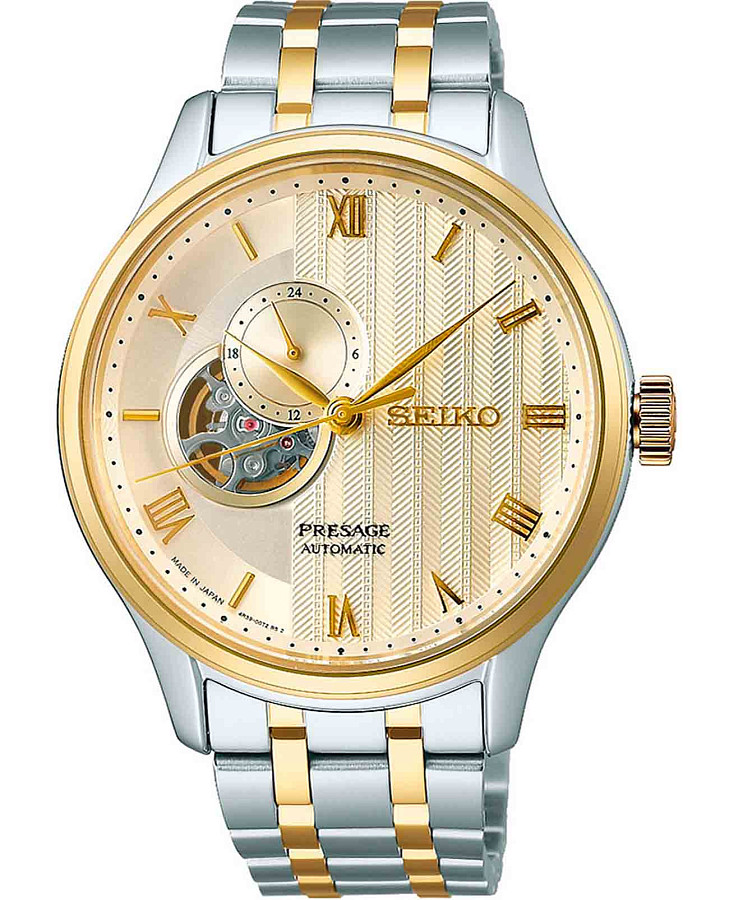 Часы Seiko Presage SSA464J1 — мужские, золотой