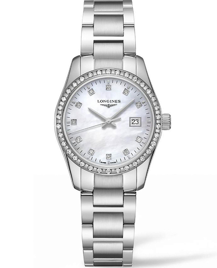 Часы Longines Conquest Classic L2.286.0.87.6 — женские, перламутровый