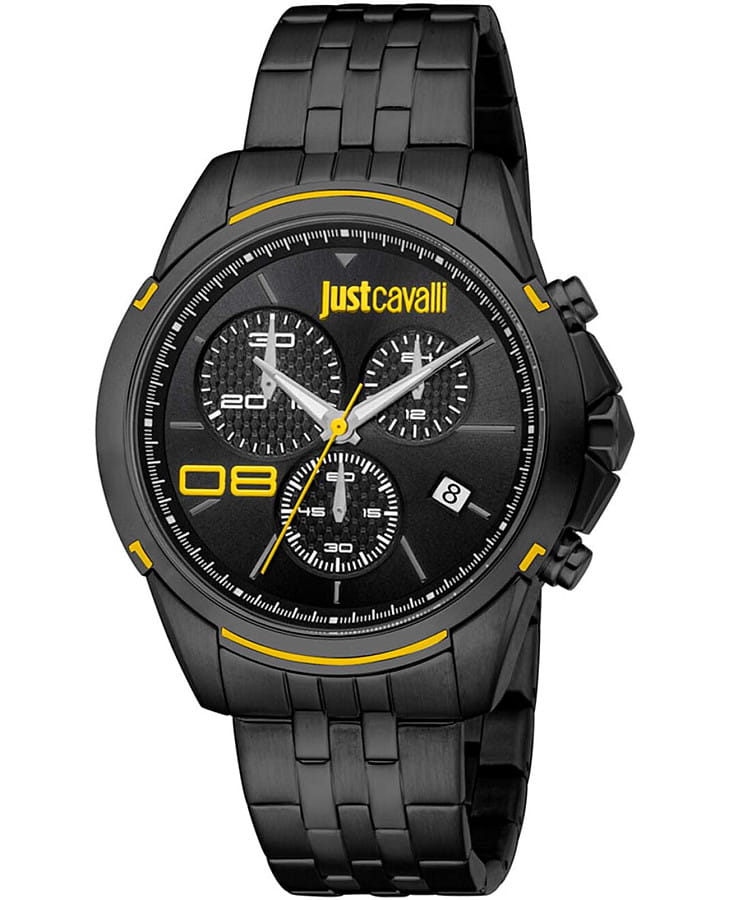 Часы Just Cavalli Cavaliere JC1G387M0065 — мужские, черный