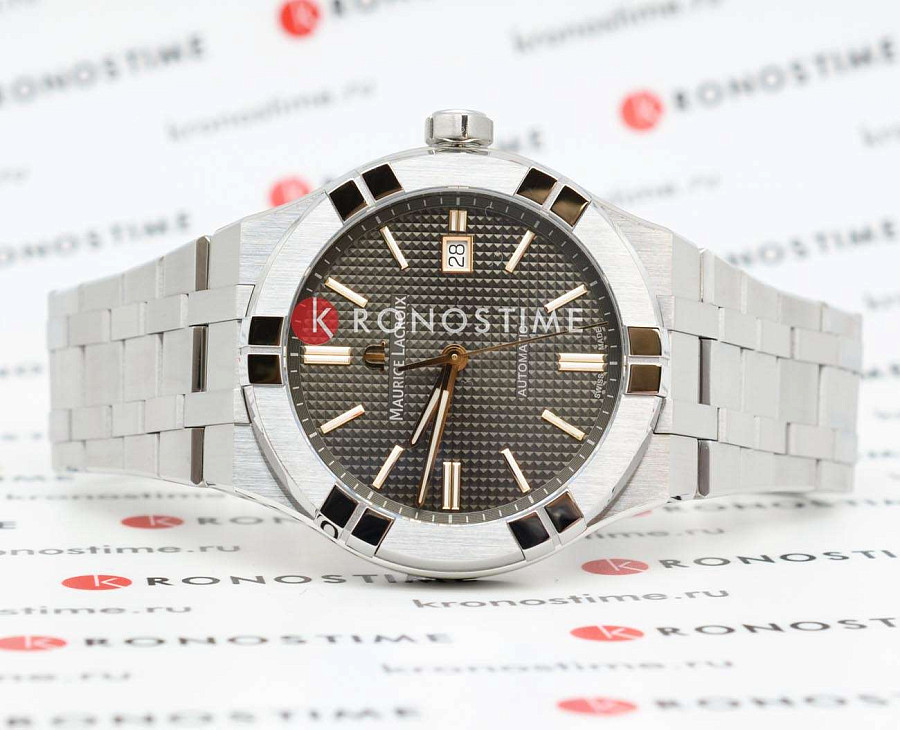 Часы Maurice Lacroix Aikon Automatic AI6008-SS002-331-2 — механические, металл сталь