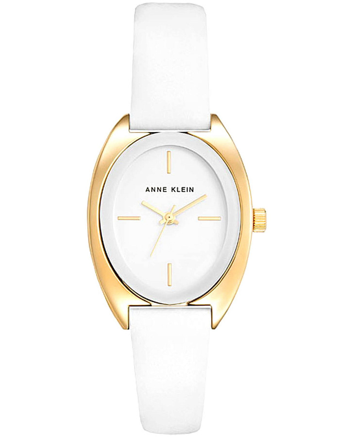 Часы Anne Klein Leather 5388GPWT — женские, белый
