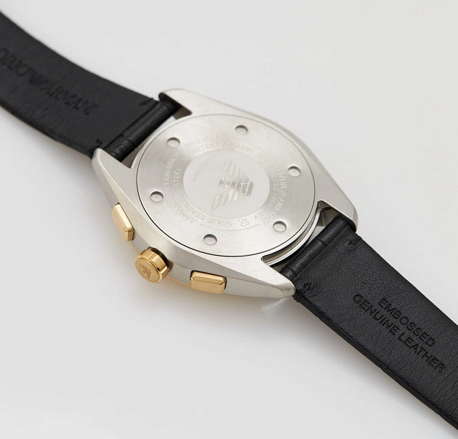 Часы Emporio Armani Claudio AR11498 — металл сталь, кожаный