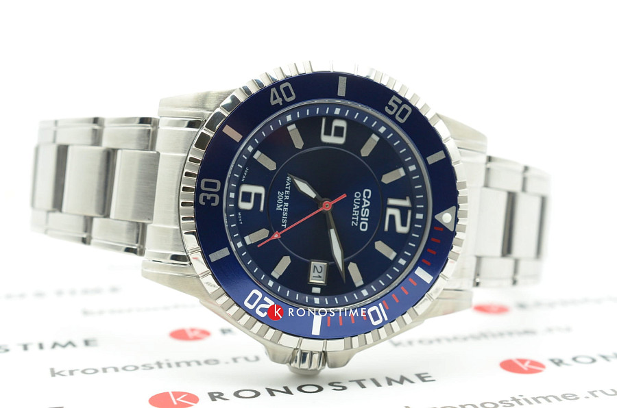 Часы Casio Collection MTD-1053D-2A — нержавеющая сталь, мужские