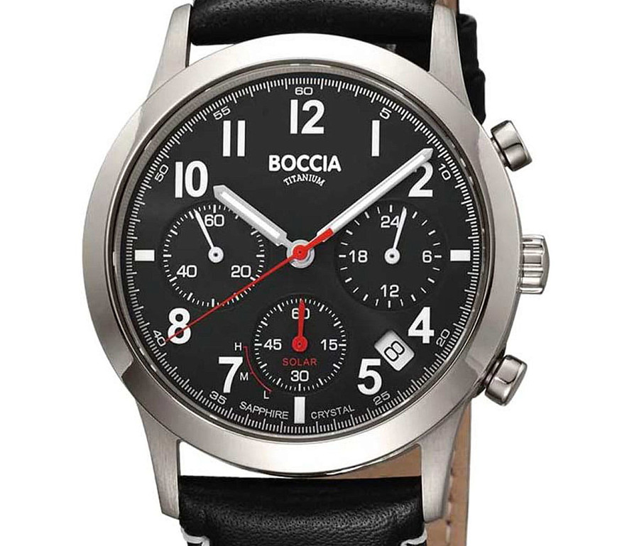 Часы Boccia Titanium Circle-Oval 3735-01 — кварцевые, титан