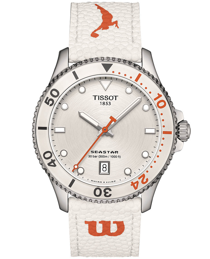 Часы Tissot Seastar Wilson Wnba T120.410.17.011.00 — мужские, белый